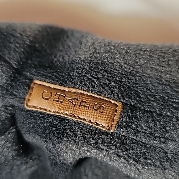 CHAPS Gray Black Plaid Long Sleeve Fleece Flannel Shirt W/Jacket Pockets Medium - Picture 12 of 16